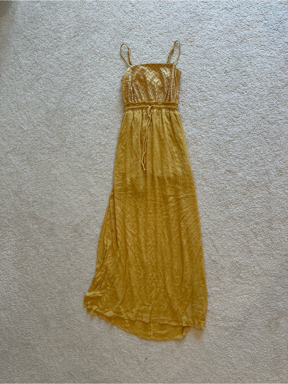 Promesa Yellow Maxi Dress